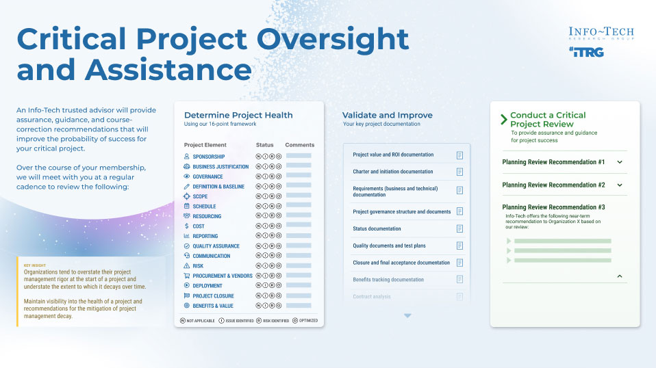 Project Success Assurance Advisory Service